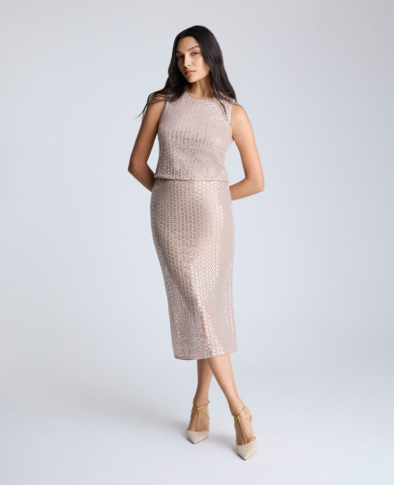 Kenneth Cole Sequin Crop Tank