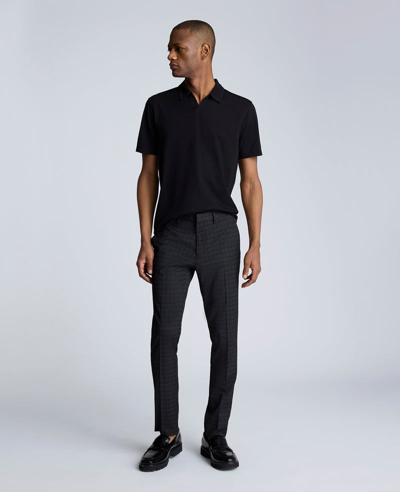 Kenneth Cole Skinny Fit Shadow Plaid Dress Pant