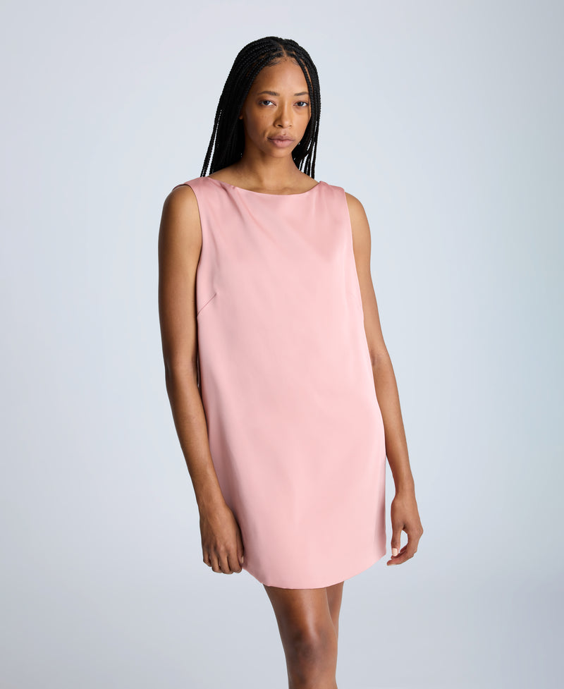 Kenneth Cole Sleeveless Draped Back Shift Dress