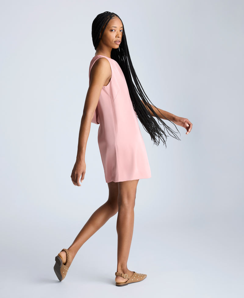 Kenneth Cole Sleeveless Draped Back Shift Dress