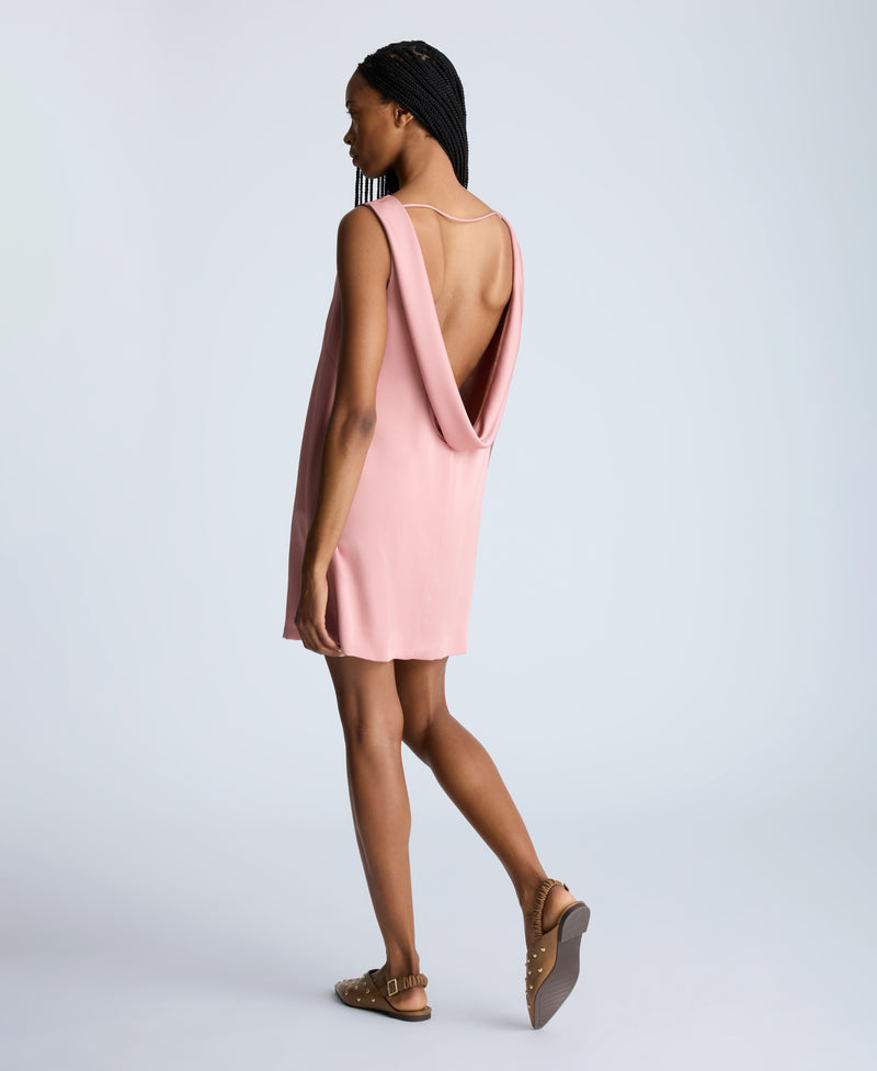 Kenneth Cole Sleeveless Draped Back Shift Dress