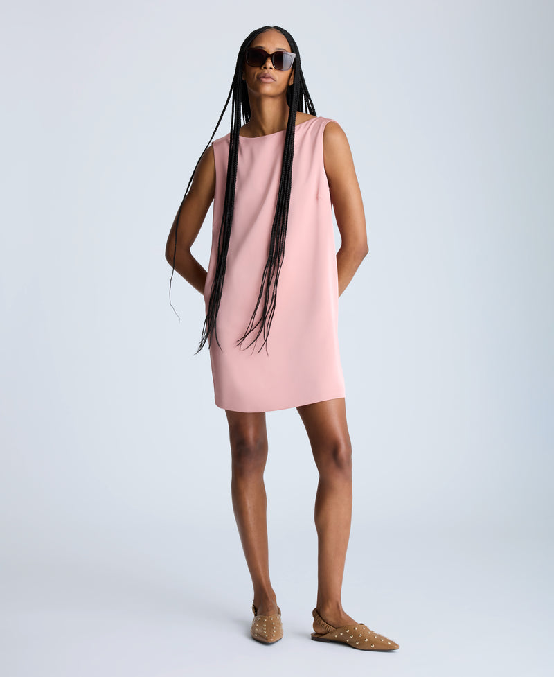 kenneth cole Sleeveless Draped Back Shift Dress
