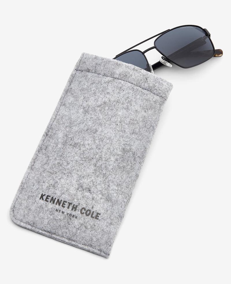 Kenneth Cole Square Metal Navigator Sunglasses