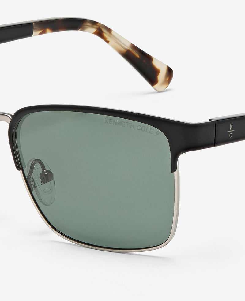 Kenneth Cole Square Metal Sunglasses