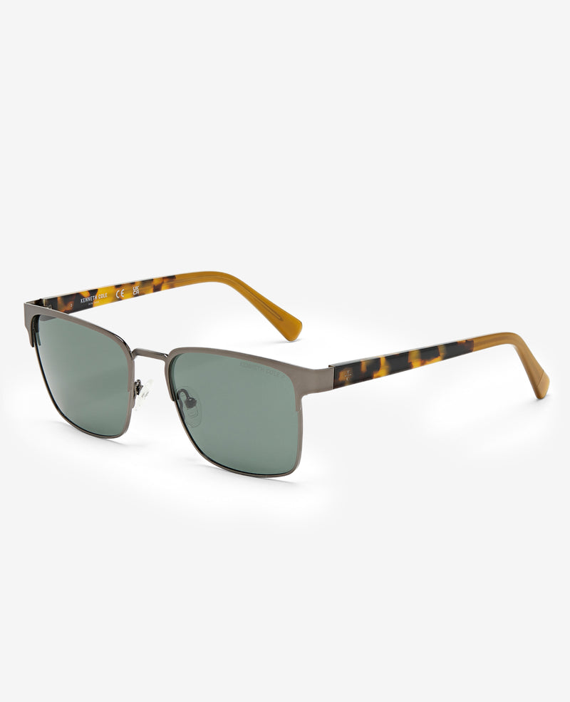kenneth cole Square Metal Sunglasses