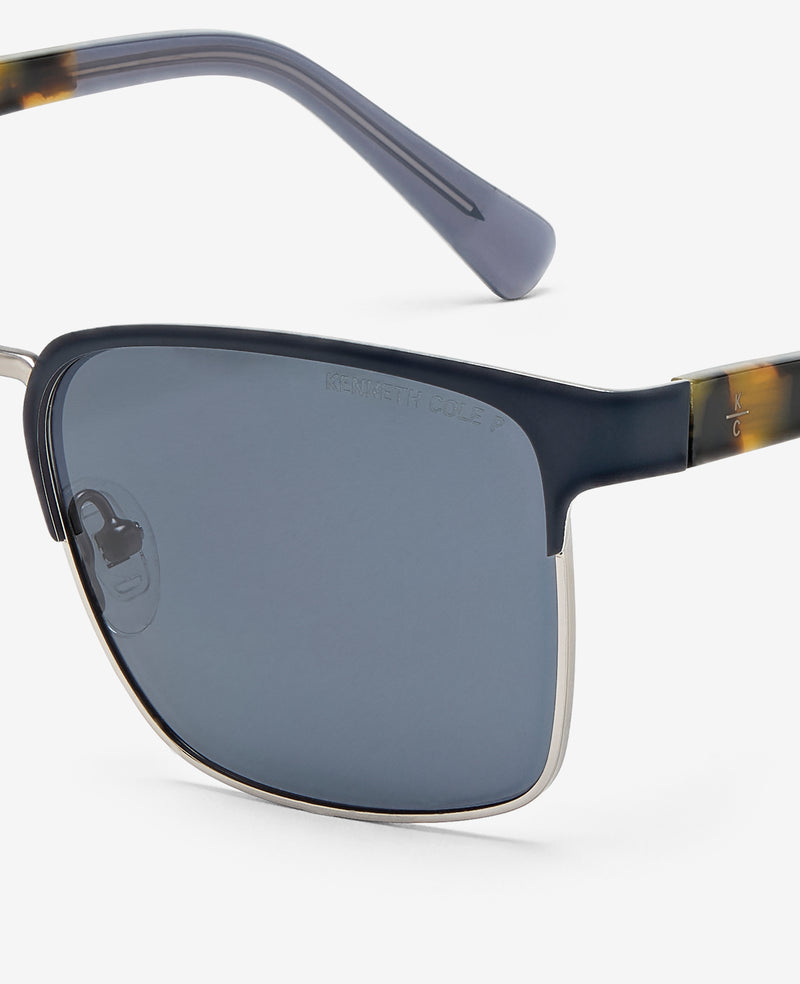 Kenneth Cole Square Metal Sunglasses