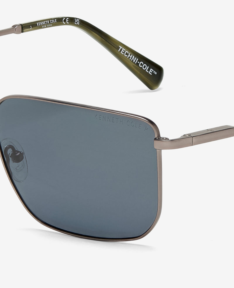 Kenneth Cole Square Titanium Sunglasses