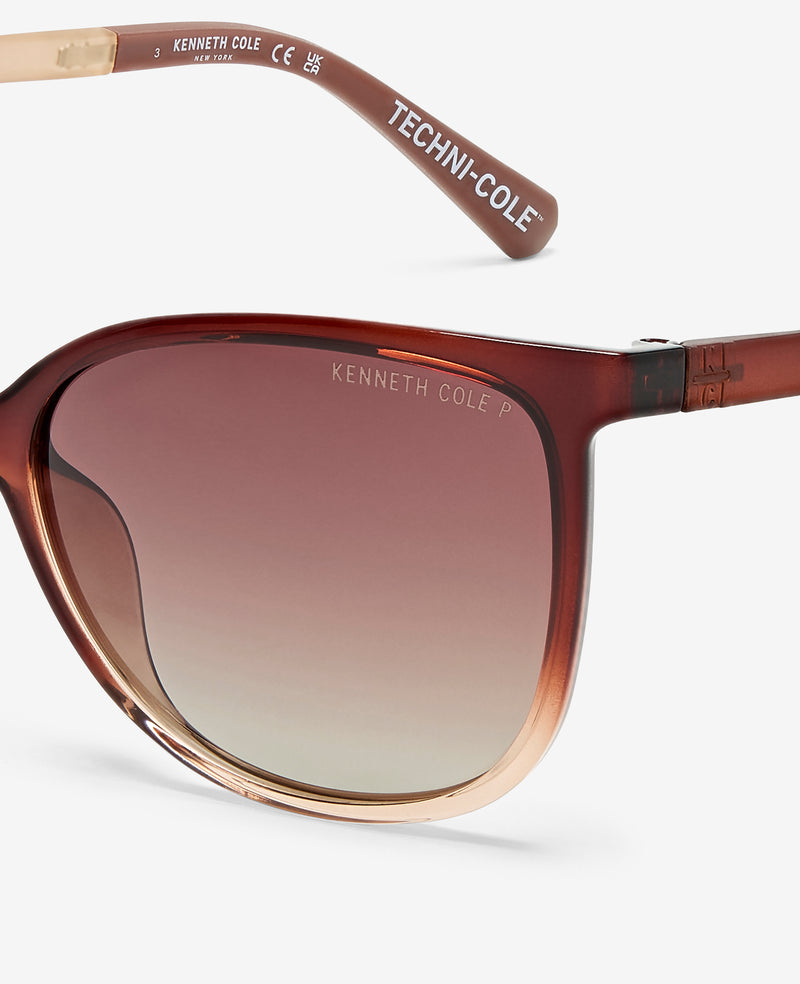 Kenneth Cole Square Ultem Sunglasses
