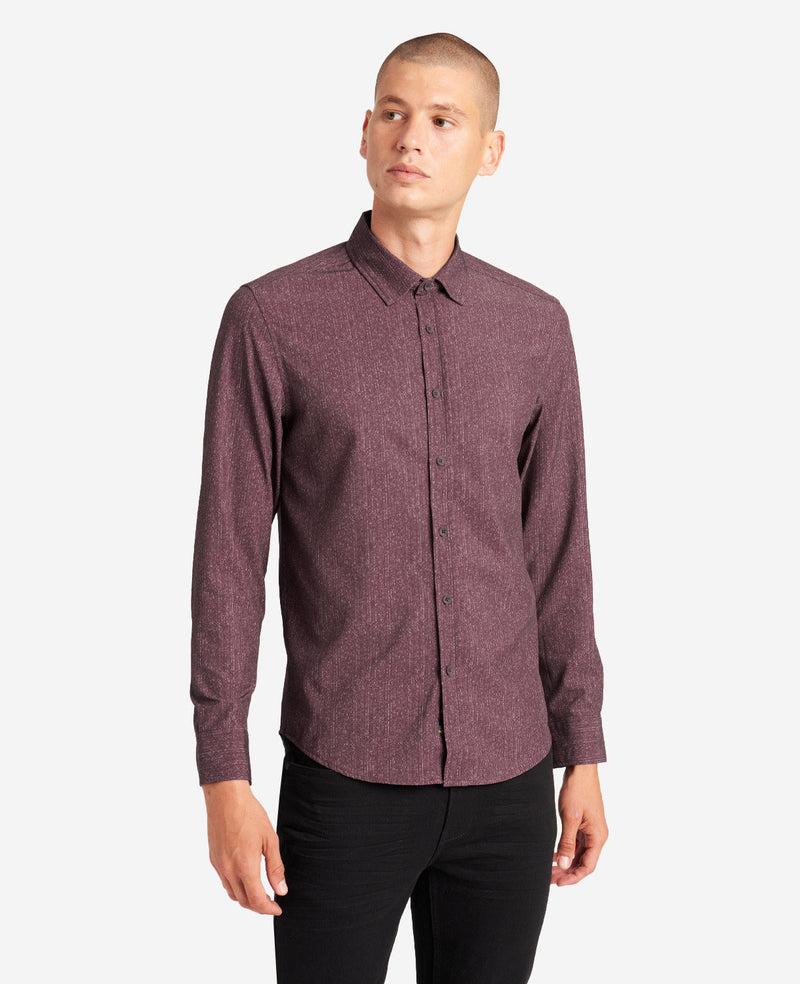 Kenneth Cole Stretch Print Button-Down Shirt