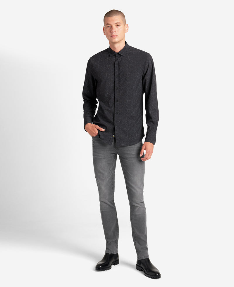 Kenneth Cole Stretch Print Button-Down Shirt