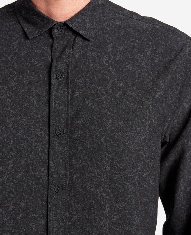 Kenneth Cole Stretch Print Button-Down Shirt