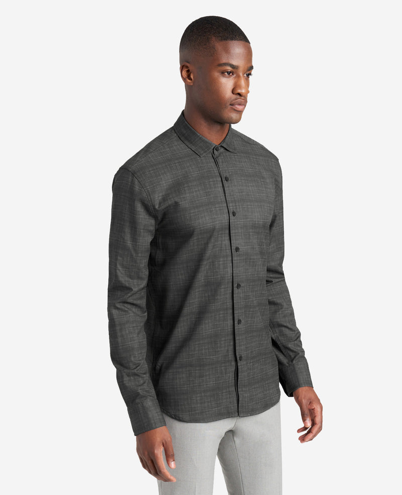 kenneth cole Stretch Print Button-Down Shirt