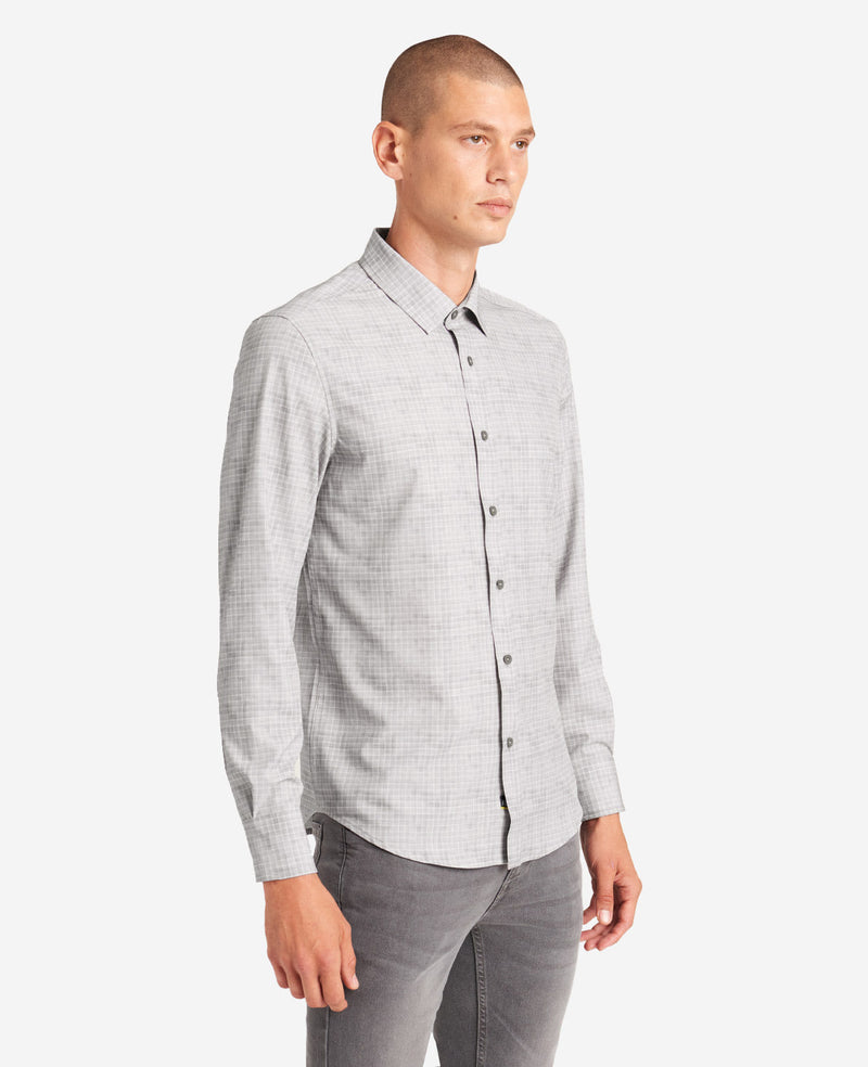 kenneth cole Stretch Print Button-Down Shirt