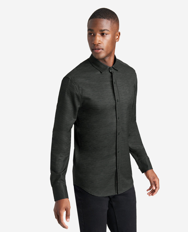 kenneth cole Stretch Print Button-Down Shirt