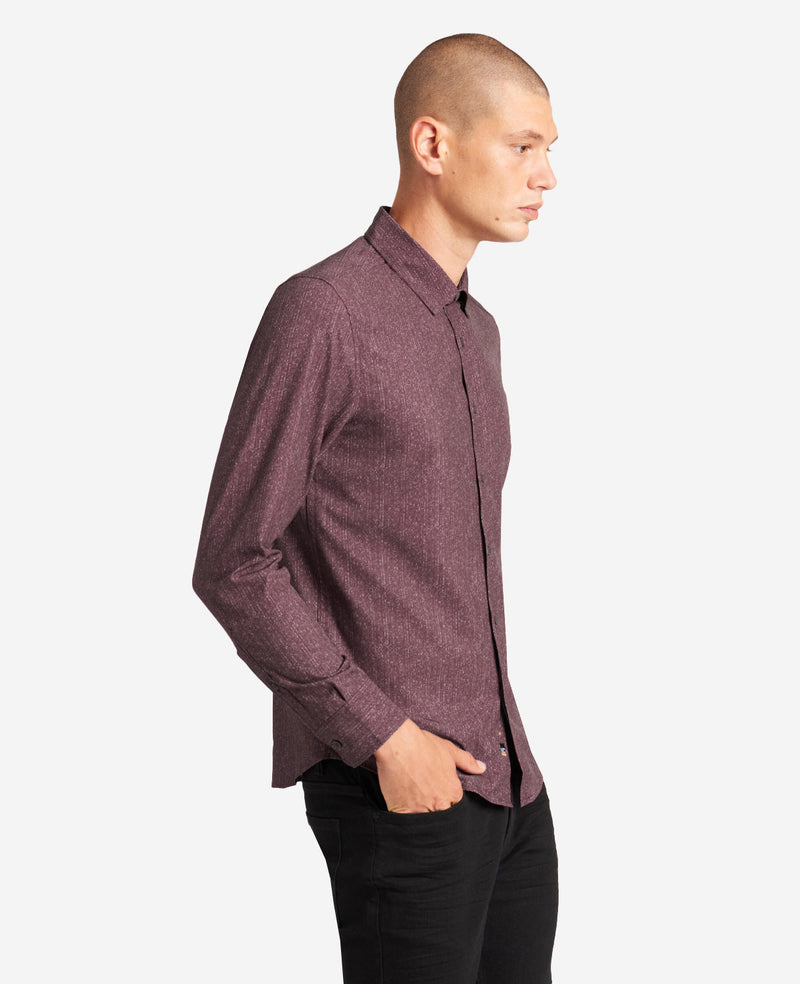kenneth cole Stretch Print Button-Down Shirt
