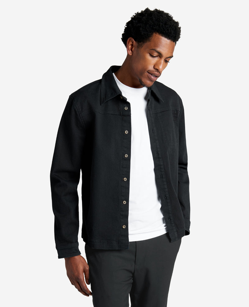Kenneth Cole Stretch Shirt Jacket