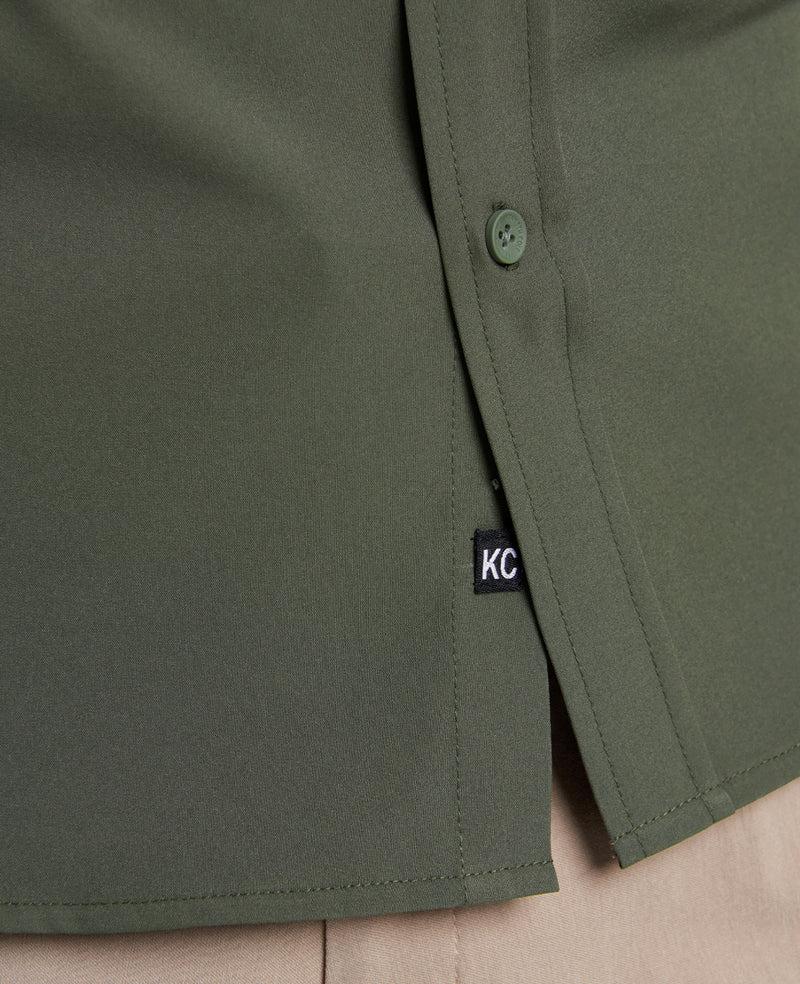 Kenneth Cole Stretch Solid Button-Down Shirt