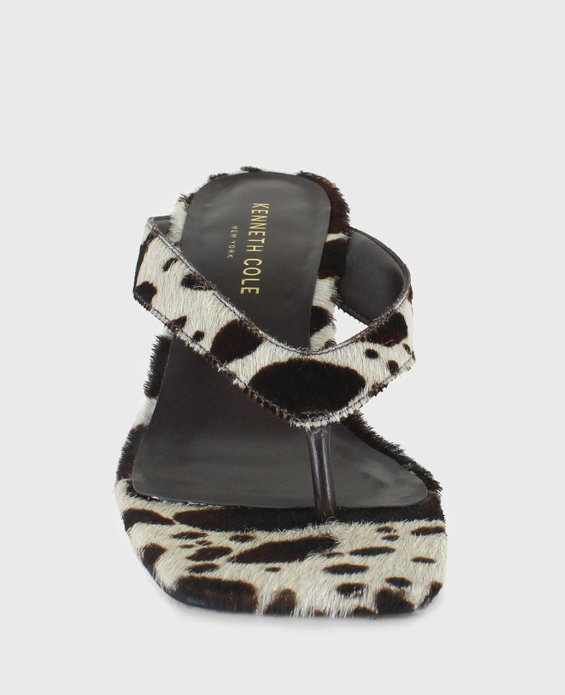 Kenneth Cole Susannah Calf Hair Thong Wedge Sandal