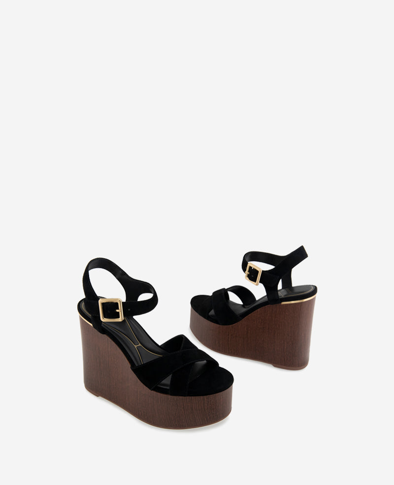 Kenneth Cole Taelyn Suede Platform Wedge Sandal