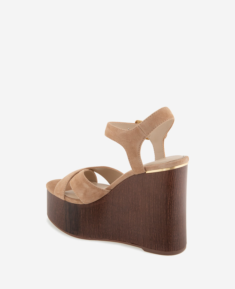 Kenneth Cole Taelyn Suede Platform Wedge Sandal