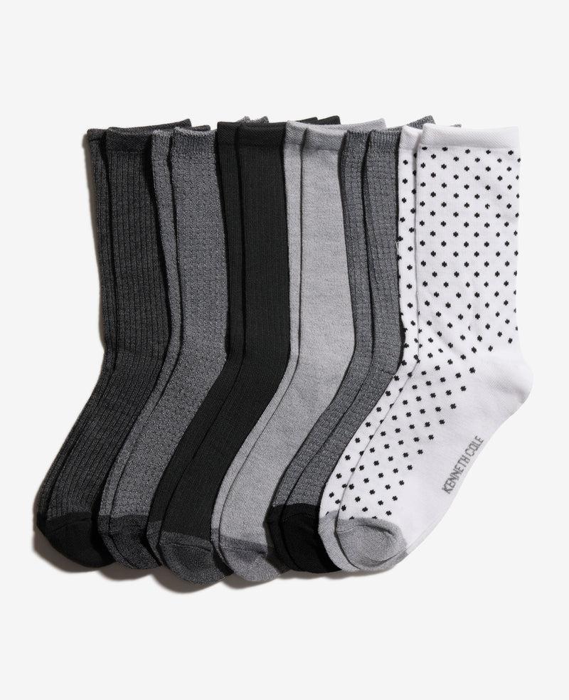 kenneth cole Tiny Dot Crew Socks 6-Pack