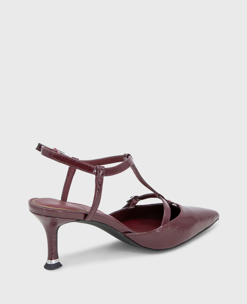 Kenneth Cole Urka Crinkle Patent Slingback Heel