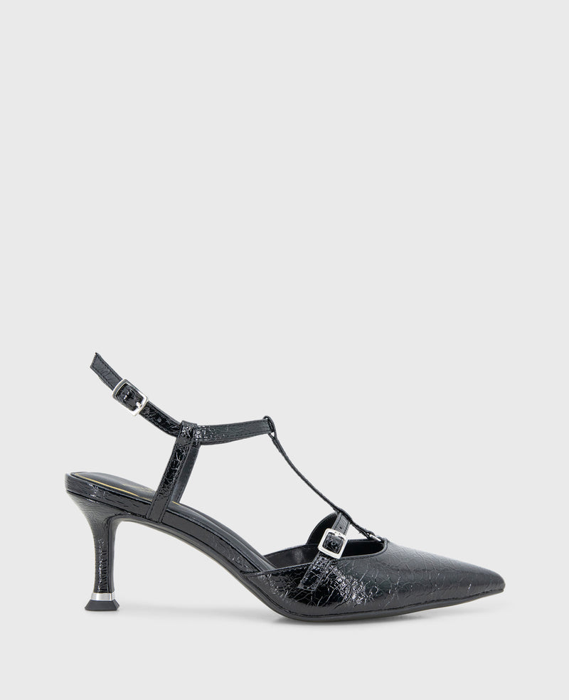 kenneth cole Urka Crinkle Patent Slingback Heel