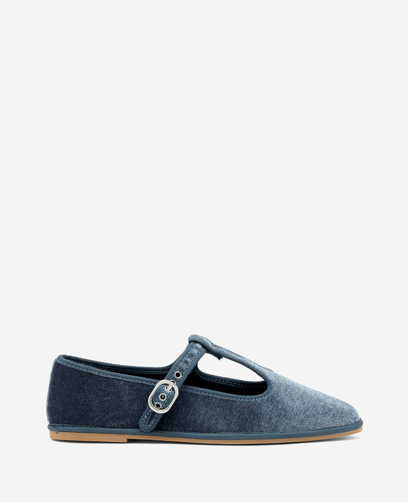 kenneth cole Verona Velvet T-Strap Mary Jane Flat