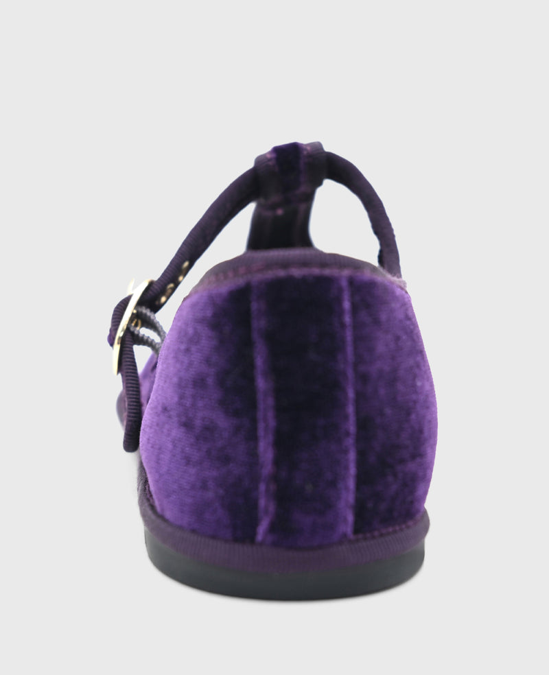 Kenneth Cole Verona Velvet T-Strap Mary Jane Flat