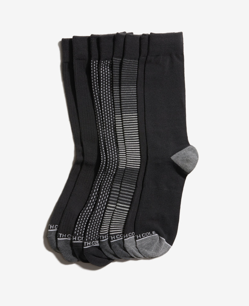 kenneth cole Vertical Dash Dress Crew Socks 4-Pack