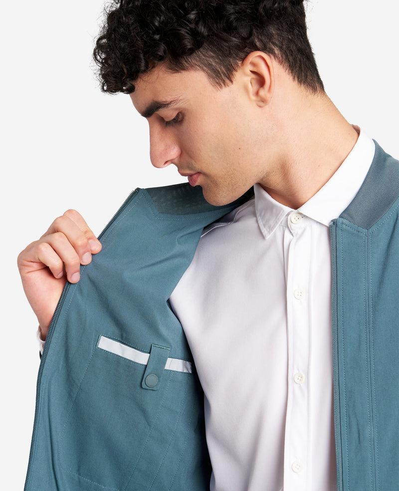 Kenneth Cole Water-Resistant Bomber Jacket