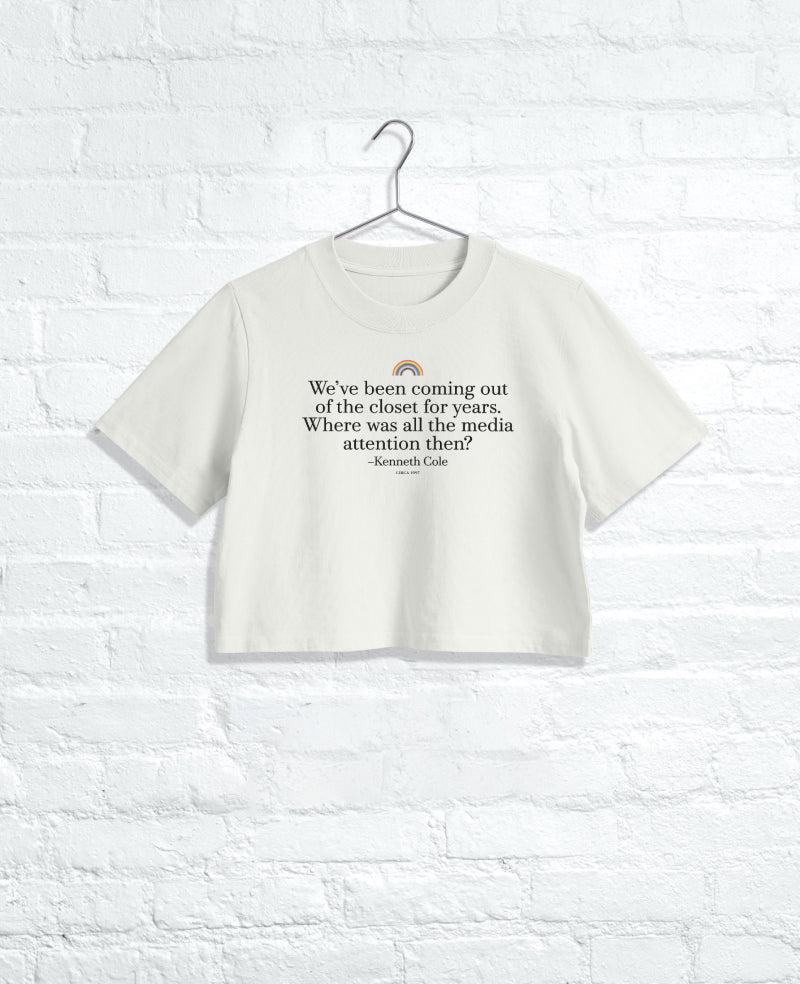 kenneth cole Women's CLOSET Cropped Tee