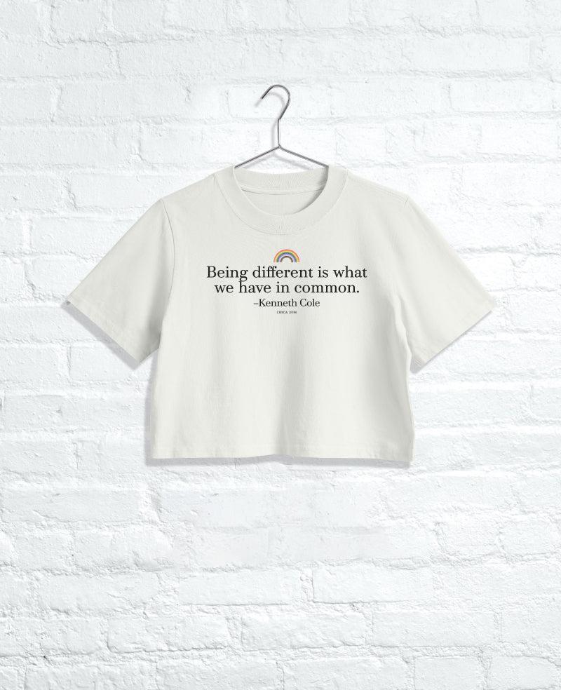 kenneth cole Women's DIFFERENT Cropped Tee