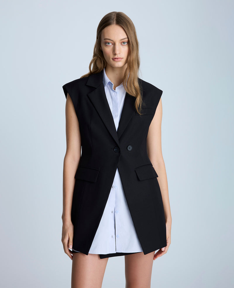 kenneth cole Layered Vest with Detachable Front Shirt