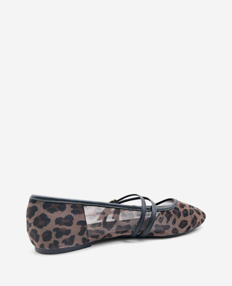 Kenneth Cole Mackenzie Leopard Print Mesh Mary Jane