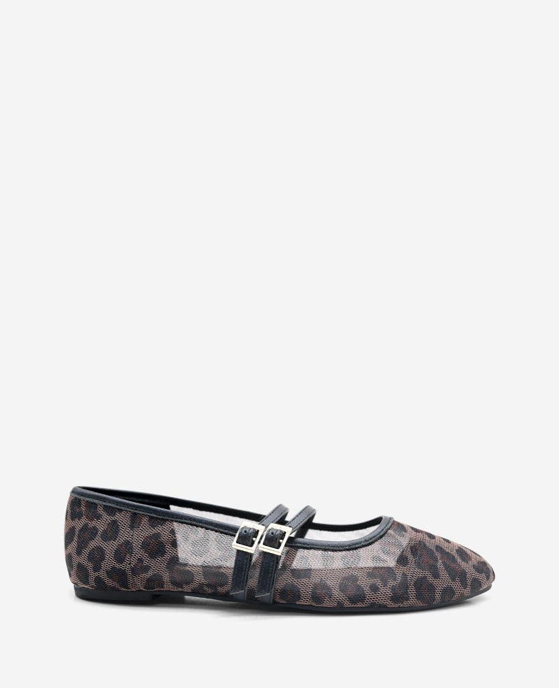 kenneth cole Mackenzie Leopard Print Mesh Mary Jane