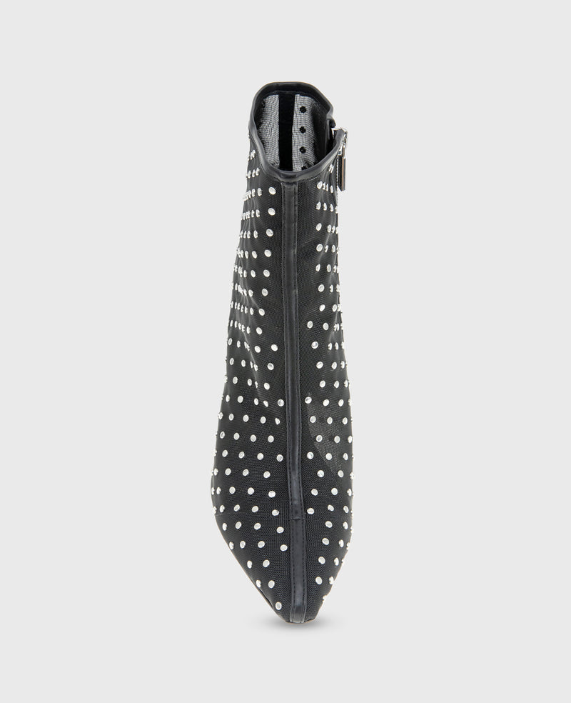 Kenneth Cole Quincy Mesh Micro Stud Heel Ankle Bootie