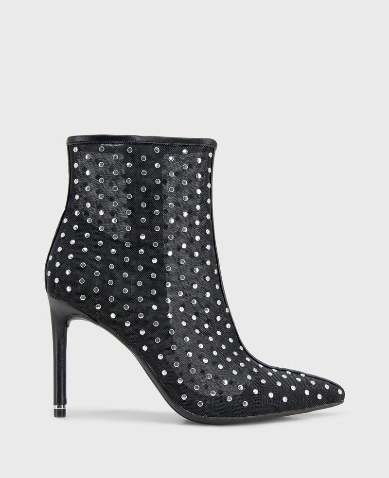 kenneth cole Quincy Mesh Micro Stud Heel Ankle Bootie