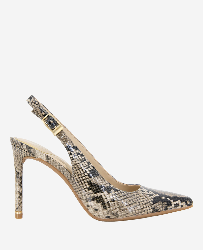 kenneth cole Quinnly Snakeskin Leather Slingback Heel