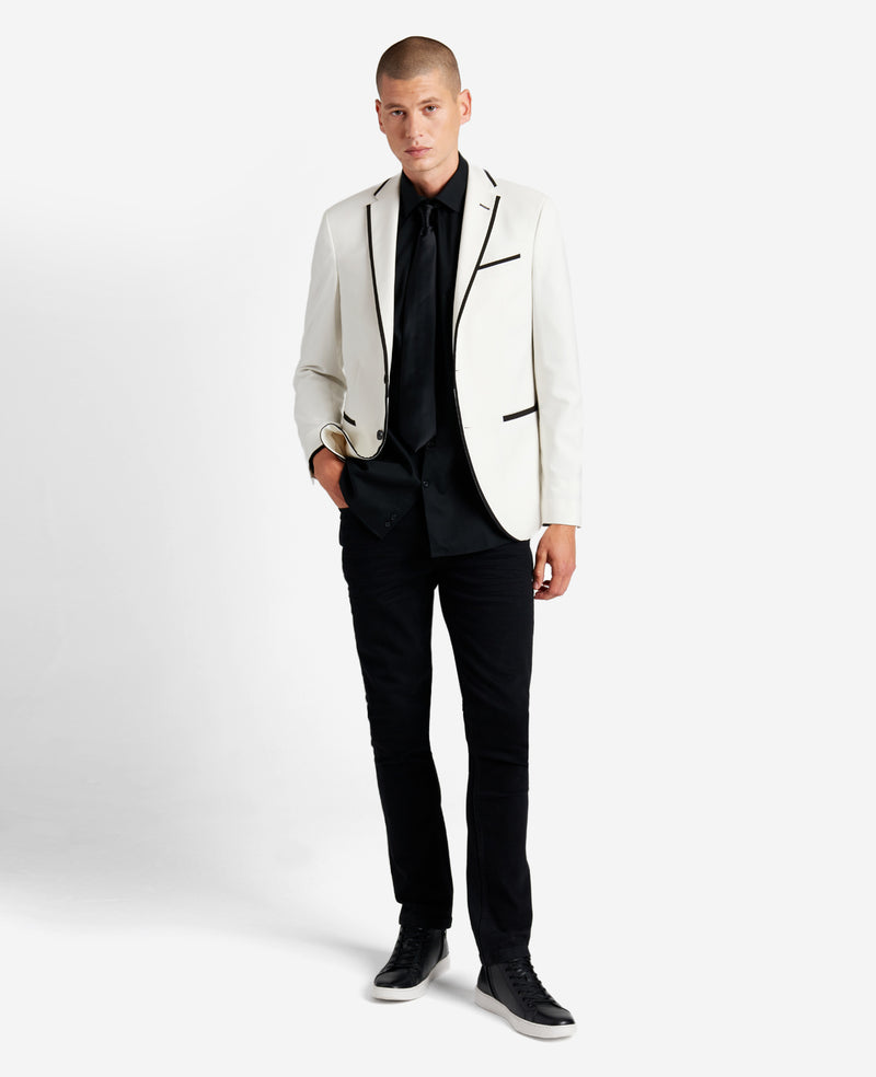 Kenneth Cole Ready Flex Contrast-Trim Chuck Dinner Jacket
