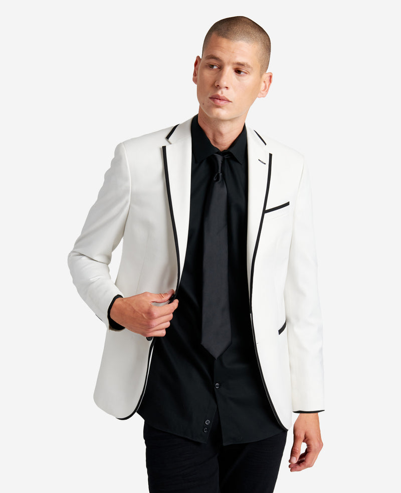 Kenneth Cole Ready Flex Contrast-Trim Chuck Dinner Jacket