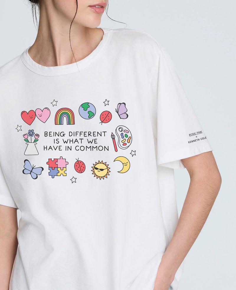 Kenneth Cole Site Exclusive Women's Rosie Pink DIFFERENT Tee