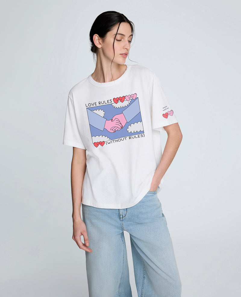 Kenneth Cole Site Exclusive Women's Rosie Pink LOVE Tee