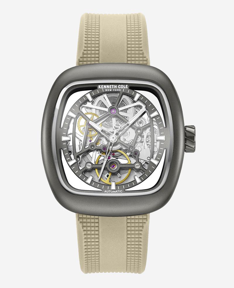 kenneth cole Skeleton Automatic Bracelet Watch with 3-Strap Set
