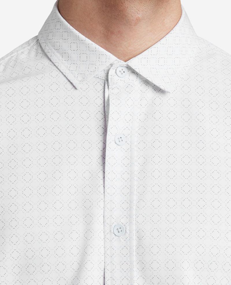 Kenneth Cole Stretch Short Sleeve Button-Down Shirt