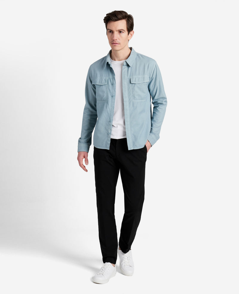 Kenneth Cole Stretch Twill Regular-Fit Flex Waistband Pant