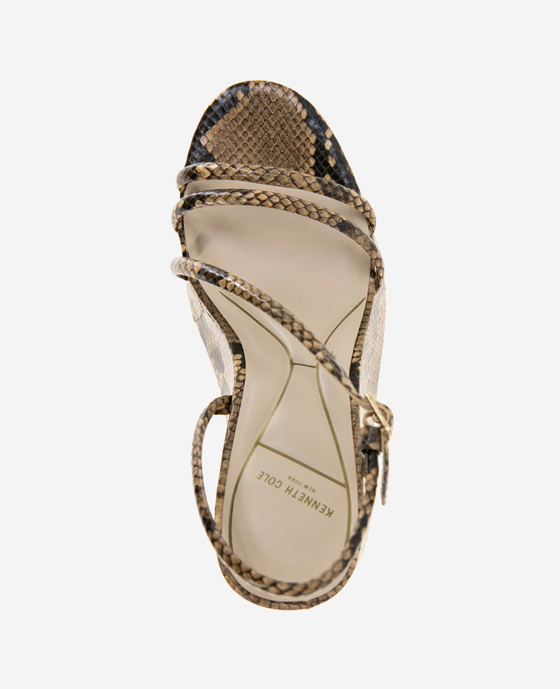 Kenneth Cole Tatiana Snake Print Platform Wedge Sandal