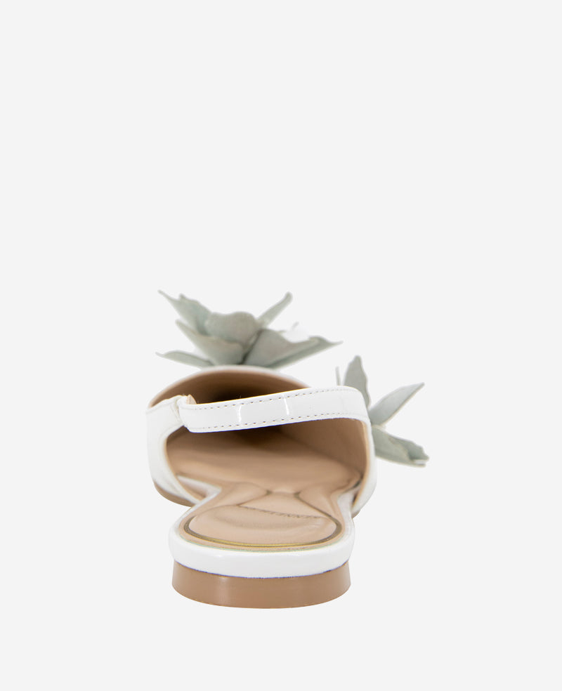 Kenneth Cole Tayla Patent Floral Appliqué Slingback