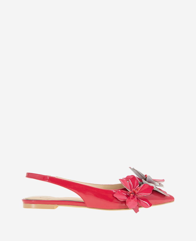kenneth cole Tayla Patent Floral Appliqué Slingback