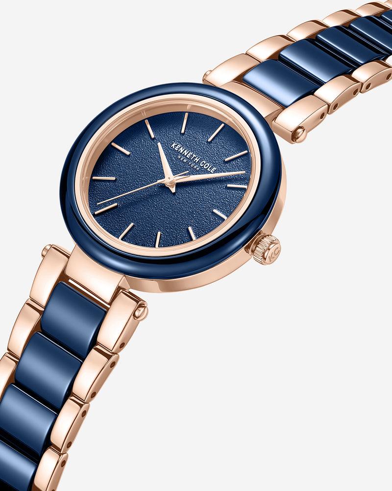 Kenneth Cole Two-Tone Classic Ceramic Bracelet Watch